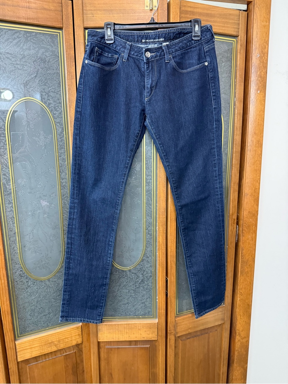 Marc Jacobs Ladies Dark Slim Straight Jeans, Like New